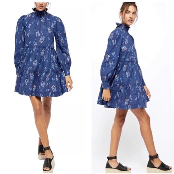 Free People Dresses & Skirts - FREE PEOPLE Linen Petit Fours Mini Dress